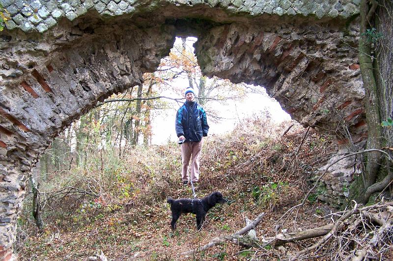 39-04.jpg - Sous l'arche, bien calée contre l'arbre (Photo Jean-Claude Litaudon).