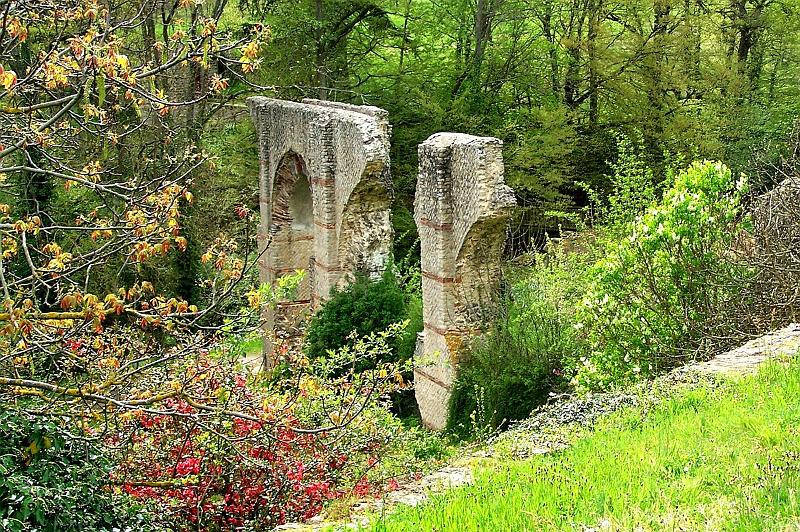 44-14.jpg - C'est le printemps; des couleurs s'opposent  à la pierre (Photo Jean-Claude Litaudon).